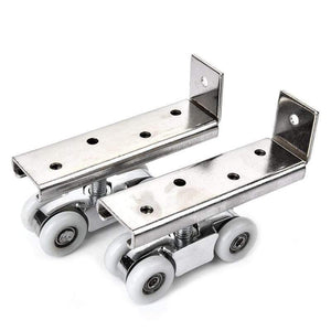 Planet Gates 15380308 white roller Aluminum Alloy Sliding Door Rollers 50KG Bedroom Wood Door Hanging Wheels Meeting Room Wardrobe Door Roller Furniture Wheels