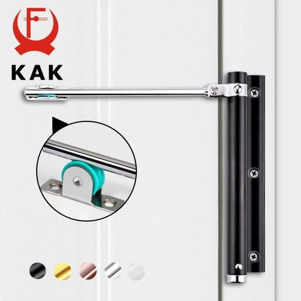 Planet Gates 15380311 50KG Adjustable Door Closer Aluminum Alloy Automatic Door Spring Closer Soft Close Fire-proof Door Heavy Duty Door Hardware
