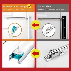 Planet Gates 15380311 50KG Adjustable Door Closer Aluminum Alloy Automatic Door Spring Closer Soft Close Fire-proof Door Heavy Duty Door Hardware