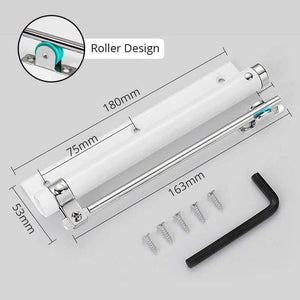 Planet Gates 15380311 White 50KG Adjustable Door Closer Aluminum Alloy Automatic Door Spring Closer Soft Close Fire-proof Door Heavy Duty Door Hardware