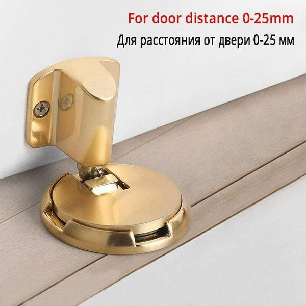 Planet Gates 15380313 161 gold Mechanical Doorstop Nail-free Sticker Zinc Alloy Door Stopper Heavy Duty Door Holder Non-Punch Stop Door Hardware