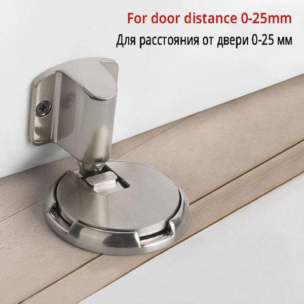 Planet Gates 15380313 161 silver Mechanical Doorstop Nail-free Sticker Zinc Alloy Door Stopper Heavy Duty Door Holder Non-Punch Stop Door Hardware