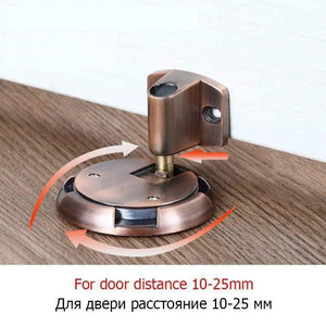 Planet Gates 15380313 162 red bronze Mechanical  Door Stop Nail Free Door Stopper Door Holders Catch Floor Stop Door Nail Free Doorstop Furniture Door Hardware