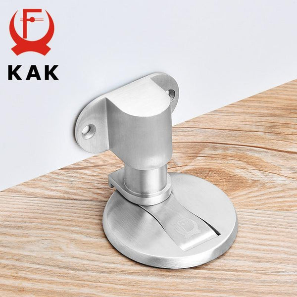 Planet Gates 15380313 Adjustable Door Holder Stainless Steel Magnetic Door Stopper Non-punch Sticker Water-proof Door Stop Furniture Door Hardware