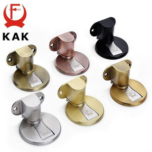 Planet Gates 15380313 Adjustable Door Holder Stainless Steel Magnetic Door Stopper Non-punch Sticker Water-proof Door Stop Furniture Door Hardware