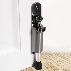 Planet Gates 15380313 Black Zinc Alloy Foot-operated Lever Door Stops Adjustable Kickdown Bronze Door Holder Door Stop Hardware Door Buffer Fittings