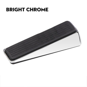 Planet Gates 15380313 Bright Chrome Nail-free Zinc Alloy Door Wedge Stop Door Stopper Rubber Hidden Door Holders Bronze Gold Black Bright Chrome Door Hardware