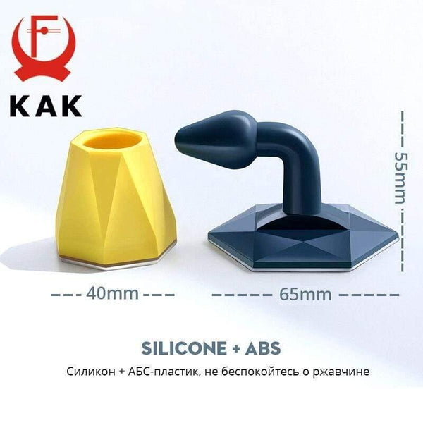 Planet Gates 15380313 Diamond Shape Silicone Door Stopper Upgraded Suction Design No Punch Sticker Doorstop Door Holder Wind-proof Door Hardware