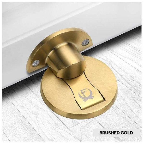 Planet Gates 15380313 gold Magnetic Door Stops 304 Stainless Steel Door Stopper Hidden Door Holders Catch Floor Nail-free Doorstop Furniture Hardware