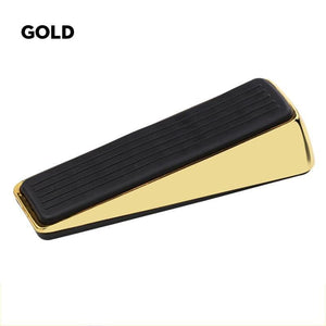 Planet Gates 15380313 Gold Nail-free Zinc Alloy Door Wedge Stop Door Stopper Rubber Hidden Door Holders Bronze Gold Black Bright Chrome Door Hardware