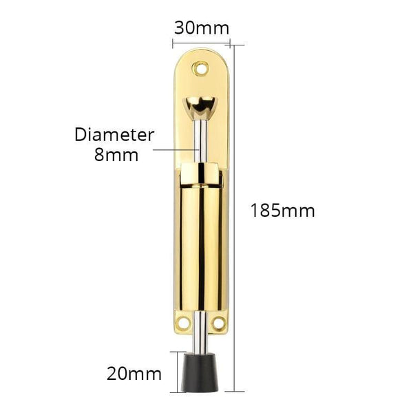 Planet Gates 15380313 Gold Zinc Alloy Foot-operated Lever Door Stops Adjustable Kickdown Bronze Door Holder Door Stop Hardware Door Buffer Fittings