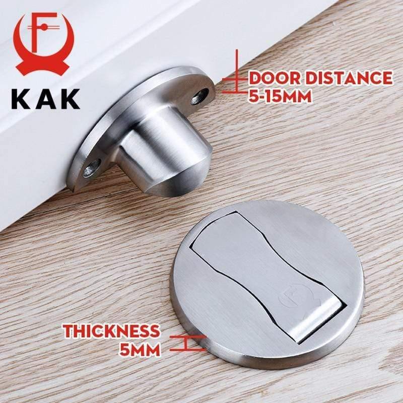 Planet Gates 15380313 Magnetic Door Stops 304 Stainless Steel Door Stopper Hidden Door Holders Catch Floor Nail-free Doorstop Furniture Hardware