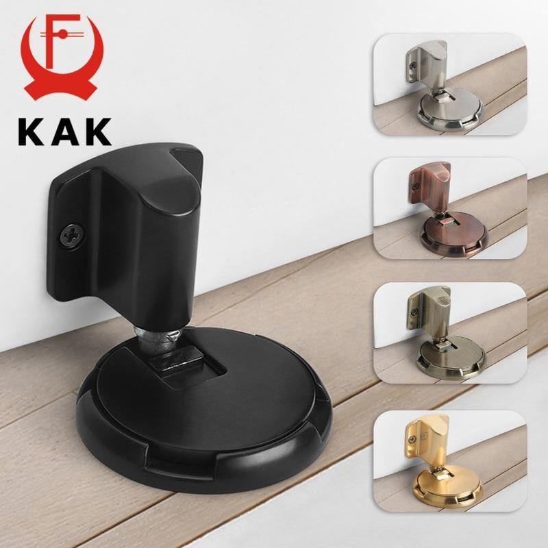 Planet Gates 15380313 Mechanical  Door Stop Nail Free Door Stopper Door Holders Catch Floor Stop Door Nail Free Doorstop Furniture Door Hardware