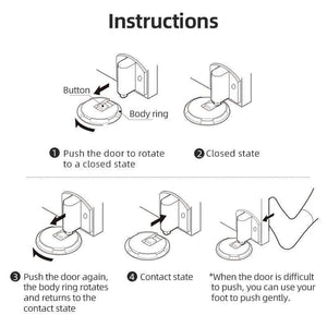 Planet Gates 15380313 Mechanical  Door Stop Nail Free Door Stopper Door Holders Catch Floor Stop Door Nail Free Doorstop Furniture Door Hardware