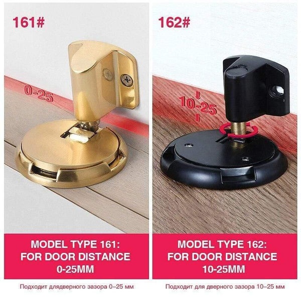 Planet Gates 15380313 Mechanical  Door Stop Nail Free Door Stopper Door Holders Catch Floor Stop Door Nail Free Doorstop Furniture Door Hardware