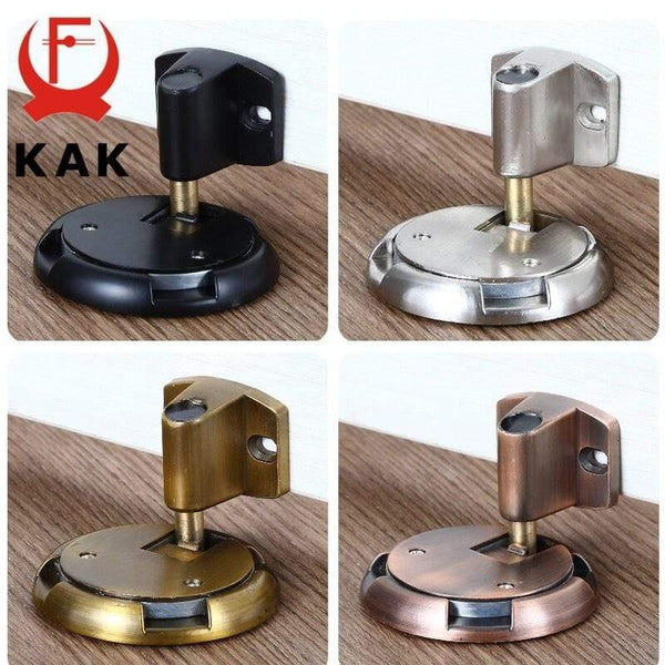 Planet Gates 15380313 Mechanical Doorstop Nail-free Sticker Zinc Alloy Door Stopper Heavy Duty Door Holder Non-Punch Stop Door Hardware