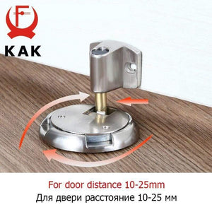 Planet Gates 15380313 Mechanical Doorstop Nail-free Sticker Zinc Alloy Door Stopper Heavy Duty Door Holder Non-Punch Stop Door Hardware