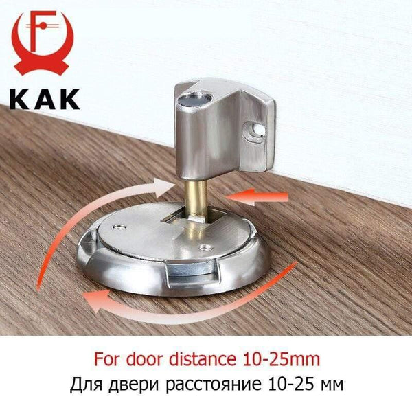 Planet Gates 15380313 Mechanical Doorstop Nail-free Sticker Zinc Alloy Door Stopper Heavy Duty Door Holder Non-Punch Stop Door Hardware