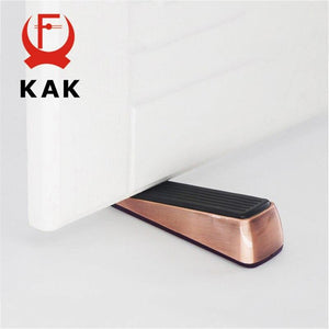Planet Gates 15380313 Nail-free Zinc Alloy Door Wedge Stop Door Stopper Rubber Hidden Door Holders Bronze Gold Black Bright Chrome Door Hardware