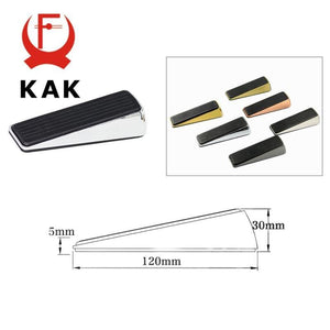 Planet Gates 15380313 Nail-free Zinc Alloy Door Wedge Stop Door Stopper Rubber Hidden Door Holders Bronze Gold Black Bright Chrome Door Hardware