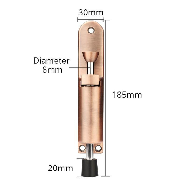 Planet Gates 15380313 Red Bronze Zinc Alloy Foot-operated Lever Door Stops Adjustable Kickdown Bronze Door Holder Door Stop Hardware Door Buffer Fittings