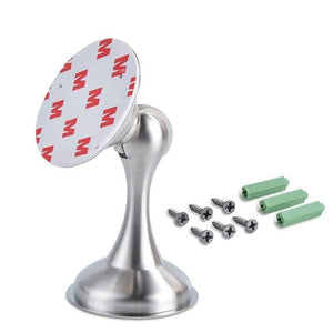 Planet Gates 15380313 silver Stainless Steel Magnetic Door Stopper Sticker Hidden Door Holders Catch Floor Wall Mounted Nail-free Doorstop Door Hardware