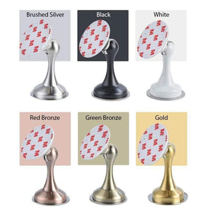 Planet Gates 15380313 Stainless Steel Magnetic Door Stopper Sticker Hidden Door Holders Catch Floor Wall Mounted Nail-free Doorstop Door Hardware