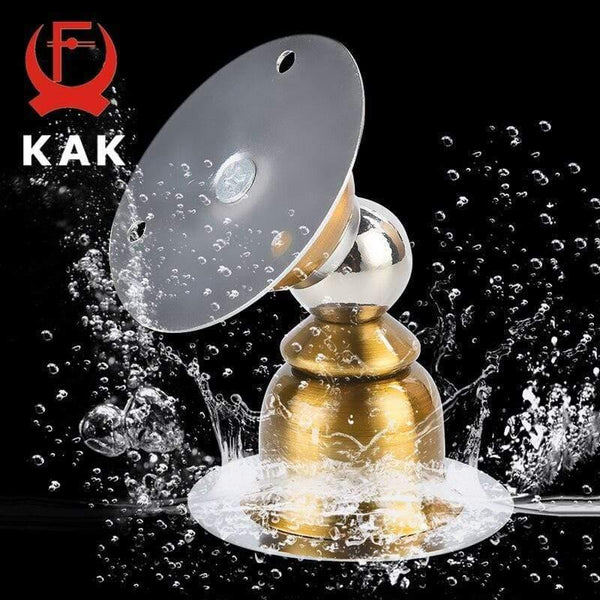 Planet Gates 15380313 Stainless Steel Magnetic Door Stopper Sticker Toilet Glass Hidden Door Holders Catch Floor Nail-free Doorstop Door Hardware