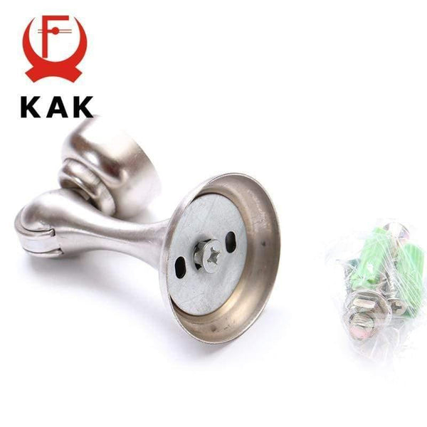 Planet Gates 15380313 Stainless Steel Magnetic Sliver Door Stop Stopper Holder Catch Floor Fitting With Screws For Bedroom Family Home Etc