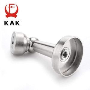 Planet Gates 15380313 Thicknessed Stainless Steel Magnetic Sliver Door Stop Stopper Door Holder Catch Floor Fitting With Screws For Family Home
