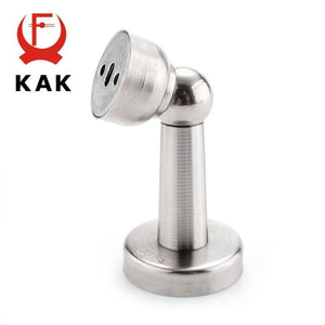 Planet Gates 15380313 Thicknessed Stainless Steel Magnetic Sliver Door Stop Stopper Door Holder Catch Floor Fitting With Screws For Family Home
