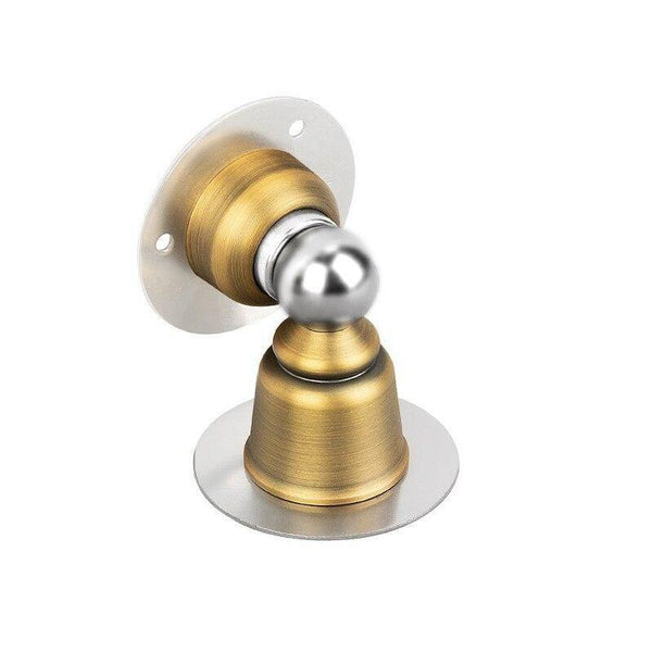 Planet Gates 15380313 yellow bronze Stainless Steel Magnetic Door Stopper Sticker Toilet Glass Hidden Door Holders Catch Floor Nail-free Doorstop Door Hardware