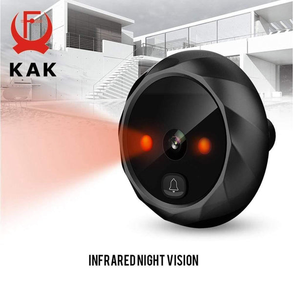 Planet Gates 15380314 2.4"  LCD Screen Electronic Door Viewer Bell IR Night Door Peephole Camera Photo Recording Digital Door Camera Smart Viewer