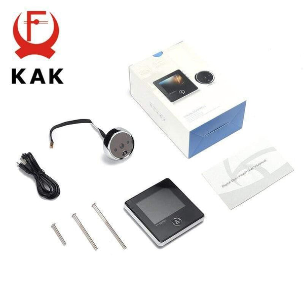 Planet Gates 15380314 2.8" LCD Screen Electronic Door Viewer Bell IR Night Door Camera Photo Recording Digital Door Viewer Smart Peephole Doorbell