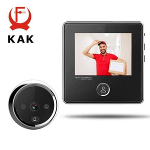 Planet Gates 15380314 2.8" LCD Screen Electronic Door Viewer Bell IR Night Door Camera Photo Recording Digital Door Viewer Smart Peephole Doorbell