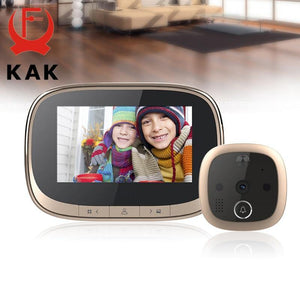 Planet Gates 15380314 4.3 Inch Electronic Door Viewer Bell IR Night Door Camera Photo Video Record Digital Door Camera Smart Peephole Doorbell