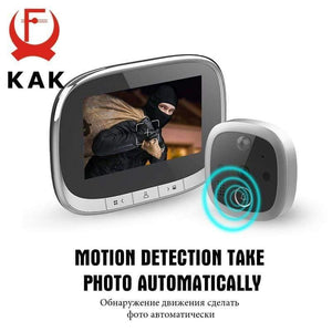 Planet Gates 15380314 4.3 Inch Electronic Door Viewer Bell IR Night Door Camera Photo Video Record Digital Door Camera Smart Peephole Doorbell