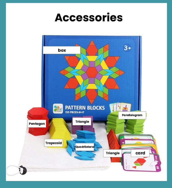 Planet Gates 155 PCS Puzzle Educational Toys for Children Creative Games Jigsaw Puzzle Learning Kids Developing Wooden Geometric Shape Toys