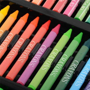 Planet Gates 159pcs/set Deluxe Art Set for Kids in Colorful Paper Case Children Student Art Supplies Crayon Watercolor Oil Painting Set