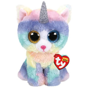 Planet Gates 15cm 11 Ty Beanie Boos Big Eyed Soft Stuffed Animal Plush Dolls Unicorn Cat Heather Gray Cat Kiki Girls Birthday Christmas Gift Toy 15CM