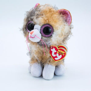 Planet Gates 15cm 22 Ty Beanie Boos Big Eyed Soft Stuffed Animal Plush Dolls Unicorn Cat Heather Gray Cat Kiki Girls Birthday Christmas Gift Toy 15CM
