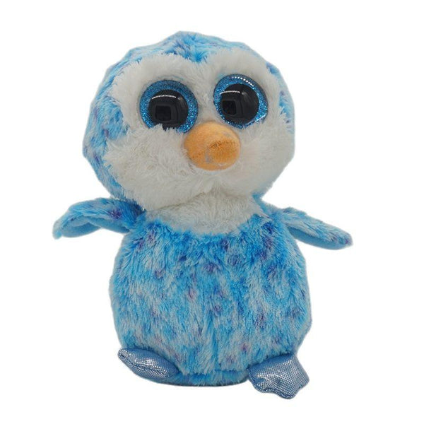 Planet Gates 15CM Ty Beanie Boos Big Eyes Owl Sea Lion Monkey Leopard Plushie Cute Doll Baby Kids Collection Toys Decor Child Birthday Gift