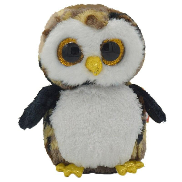Planet Gates 15CM Ty Beanie Boos Big Eyes Owl Sea Lion Monkey Leopard Plushie Cute Doll Baby Kids Collection Toys Decor Child Birthday Gift
