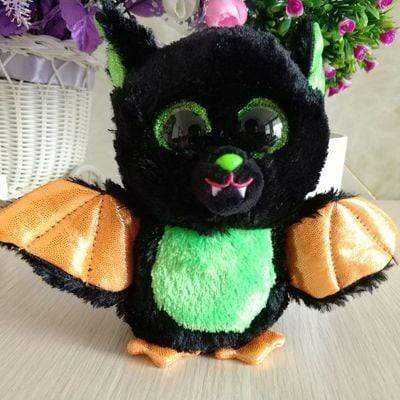 Planet Gates 15cm / Yellow Ty 6''15cm Big Eyes Halloween Series Animal Dark Bat Cat Spider Soft Stuffed Plush Dolls Holiday Decoration Toys Kids Gift