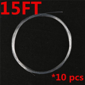 Planet Gates 15ft / 0.1 / Tippet 10 Pieces Tapered Leader  Fly Fishing Line 9ft / 12ft / 15ft 0X-7X Nylon Fly Fishing Leader Clear