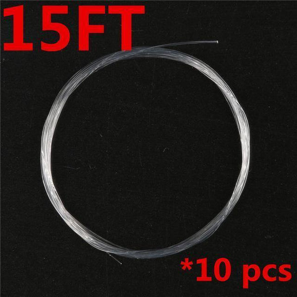 Planet Gates 15ft / 0.1 / Tippet 10 Pieces Tapered Leader  Fly Fishing Line 9ft / 12ft / 15ft 0X-7X Nylon Fly Fishing Leader Clear