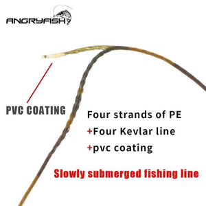 Planet Gates 15m Carp fishing line Coated Hook Link 15LB 25LB 35LB