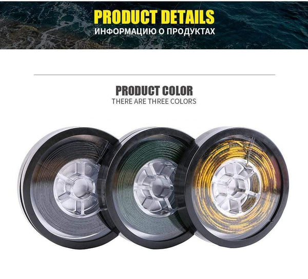 Planet Gates 15m Carp fishing line Coated Hook Link 15LB 25LB 35LB