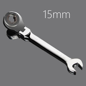 Planet Gates 15mm Activity Fixed Or Active Dual-Use Fast Plum Opening Ratchet Spanners Pipe Wrench 72 Tooth Chrome Vanadium Alloy Steel Car Repair Tools