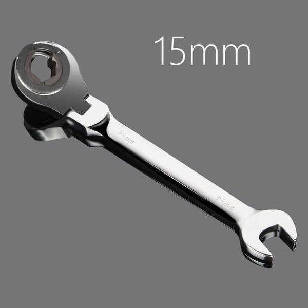 Planet Gates 15mm Activity Fixed Or Active Dual-Use Fast Plum Opening Ratchet Spanners Pipe Wrench 72 Tooth Chrome Vanadium Alloy Steel Car Repair Tools